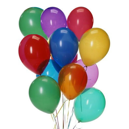 12 Mix Colour Balloons