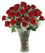 3 Dozen Roses in Vase