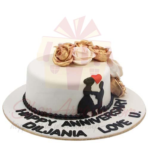 Gold Rose Cake From Sachas