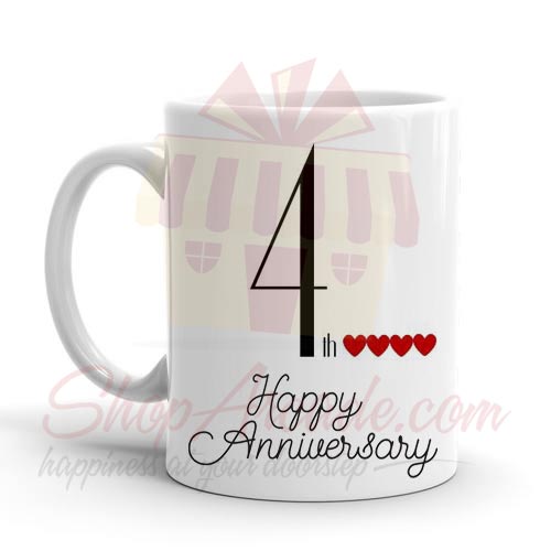 4th Anniversary Mug