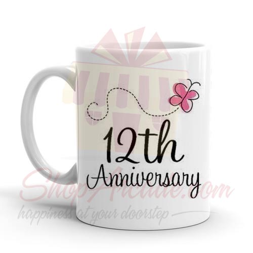 12th Anniversary Mug