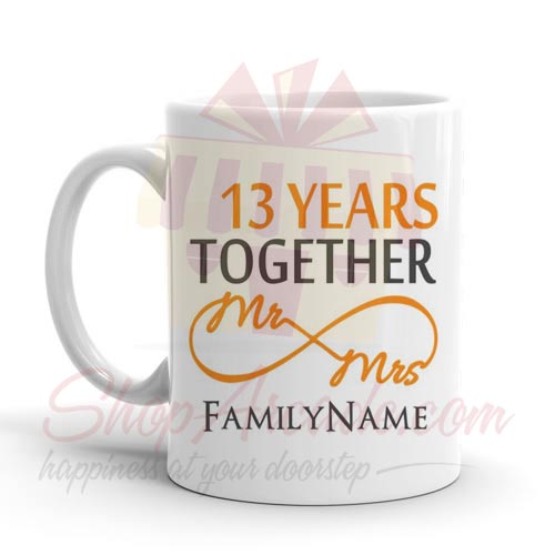 13th Anniversary Mug