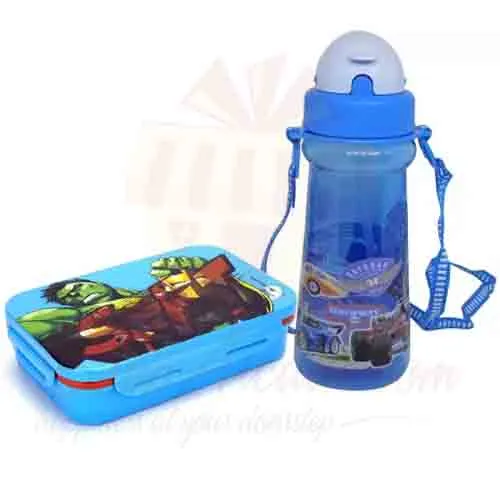 Water Bottle And Lunch Box For Boy