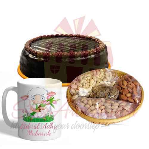 Cake Dry Fruit With Eid Mug