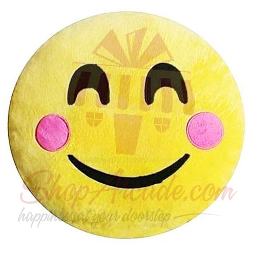 Blush Emoji Cushion