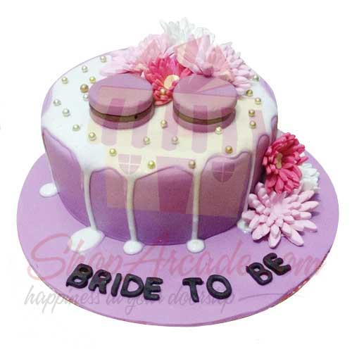 Bride To Be Cake 6lbs-Black And Brown