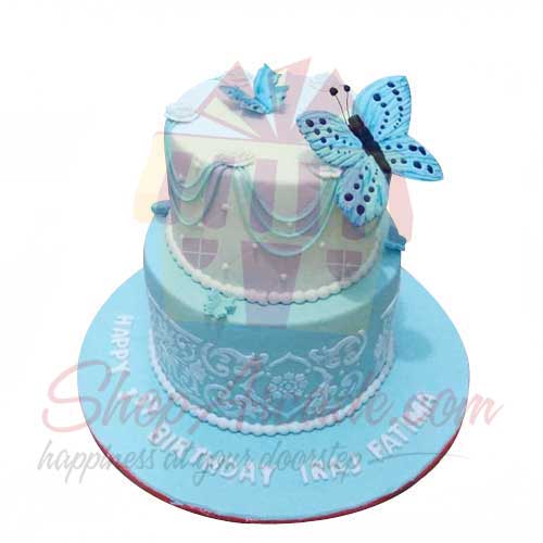 Butterfly Cake 8lbs-Black And Brown