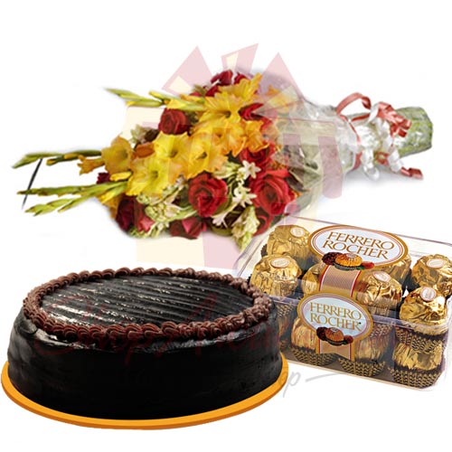 Cake Chocolate Flowers