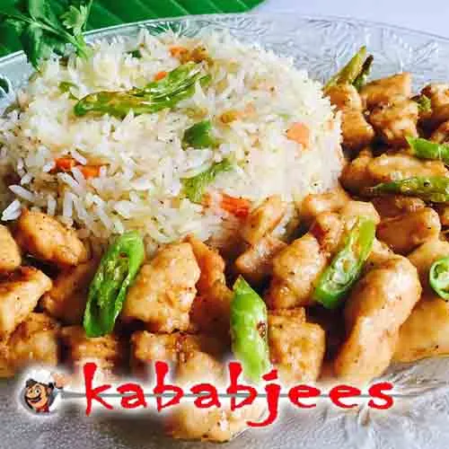 Chicken Chilli With Rice Kababjees