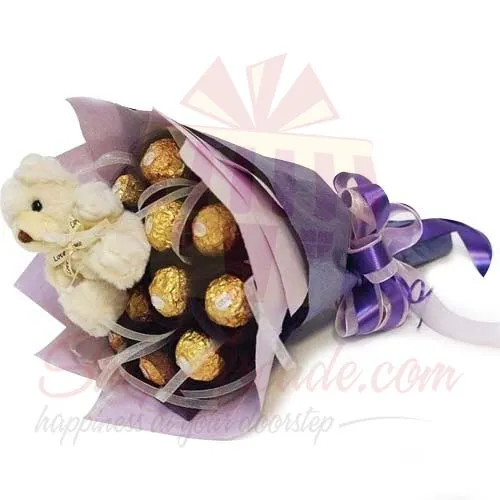 Choc With Teddy Bouquet