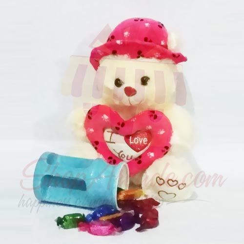 Teddy With Chocolate Mug