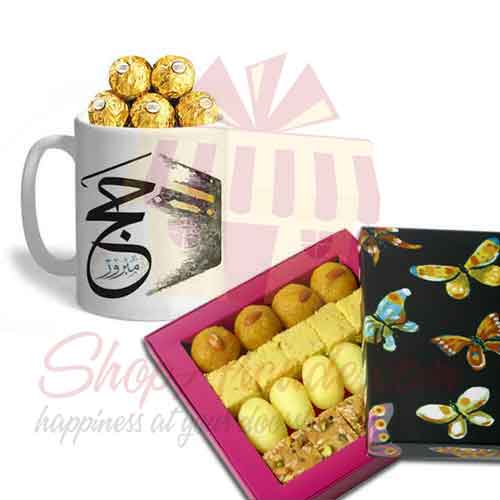 Hajj Ferrero Mug With Mithai