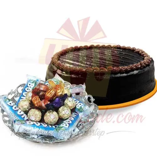 Mix Chocs With Cake