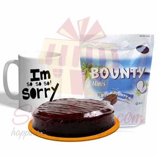 Sorry Mug Cake And Chocolates