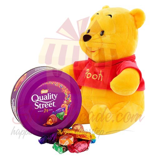 Pooh With Quality Street