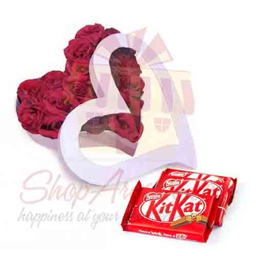 Rose Heart With KitKat