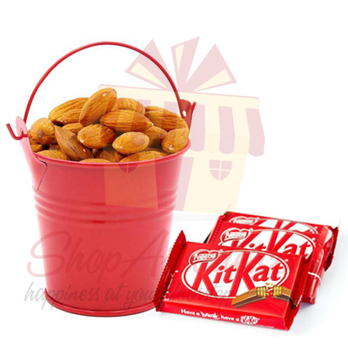 Almond Bucket With Kit Kat