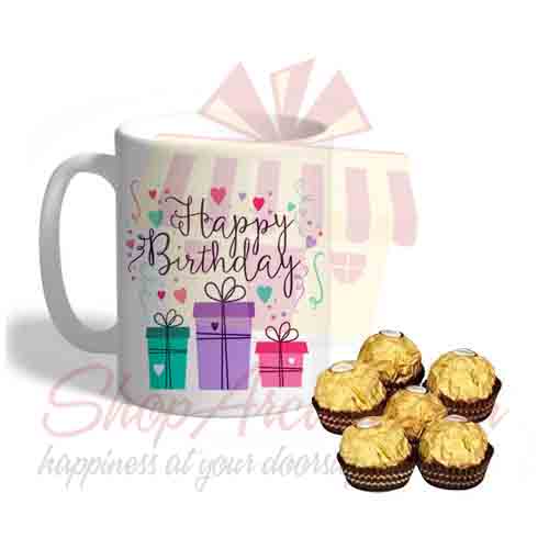 Bday Mug With Ferrero