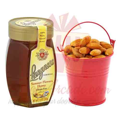 Almond Bucket With Honey