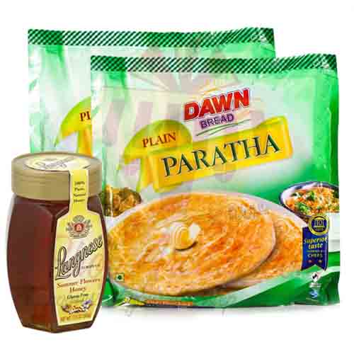 Honey With Frozen Paratha