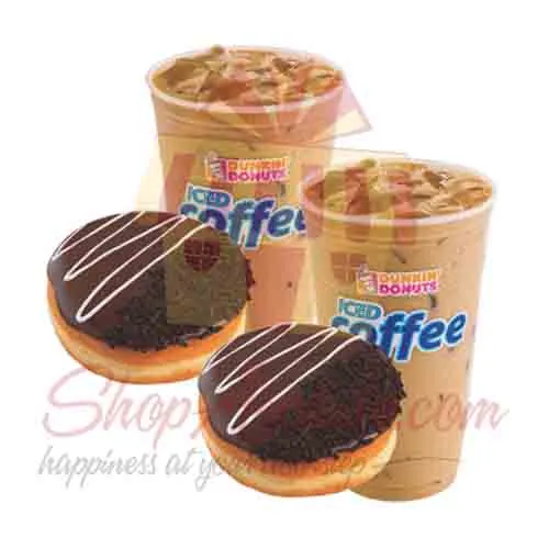 Donuts With Iced Coffee