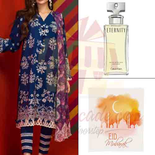 Khaadi Suit With Perfume And Card