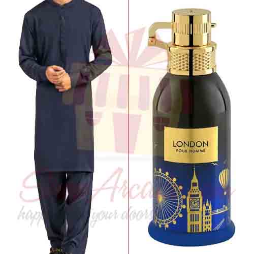 Suit With Perfume For Him