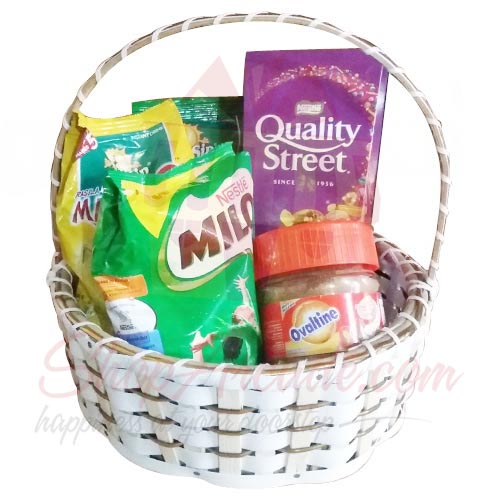 Chocolates n Drink Basket