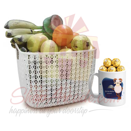 Chocolate Eid Mug With Fruits