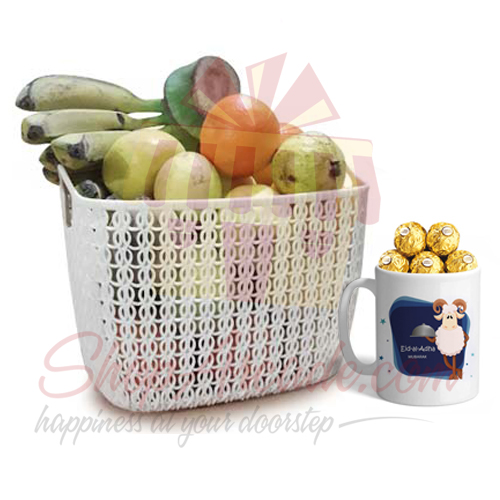 Chocolate Eid Mug With Fruits