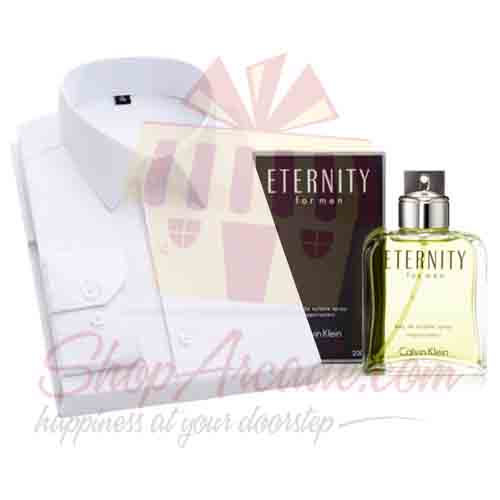White Shirt With Eternity For Dad