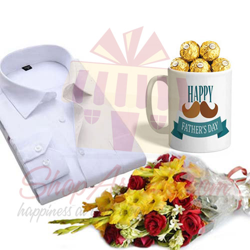 Shirt, Flowers And Chocolate Mug