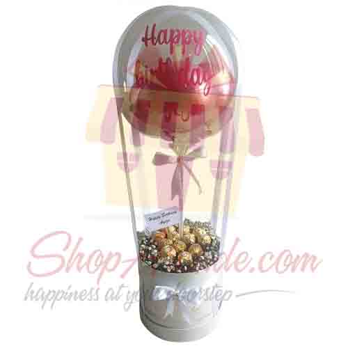 Bday Balloon With Ferrero Box