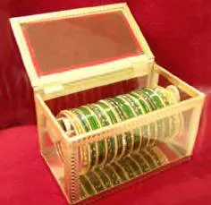 Bangles Green and Golden 2 inches