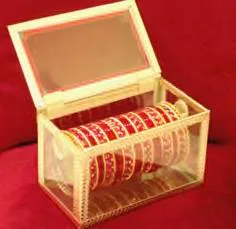 Bangles Pink Red and Golden 2.25