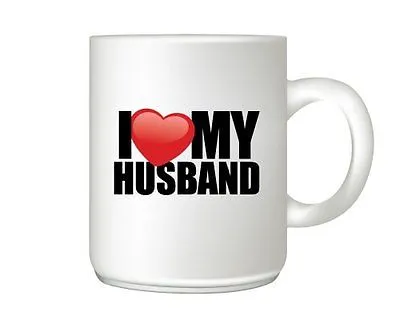 I love My Husband Heart Mug