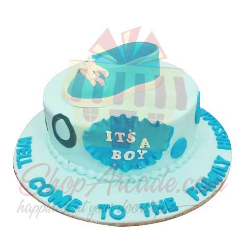 Its A Boy Cake 5lbs-Black And Brown