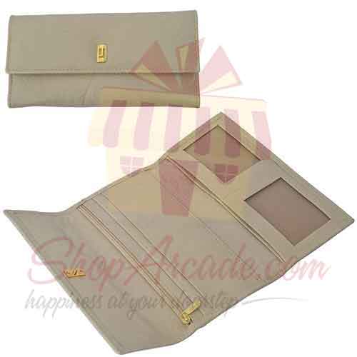 Soft Leather Wallet Off White