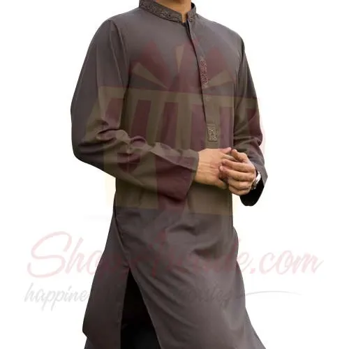 Brown Kurta