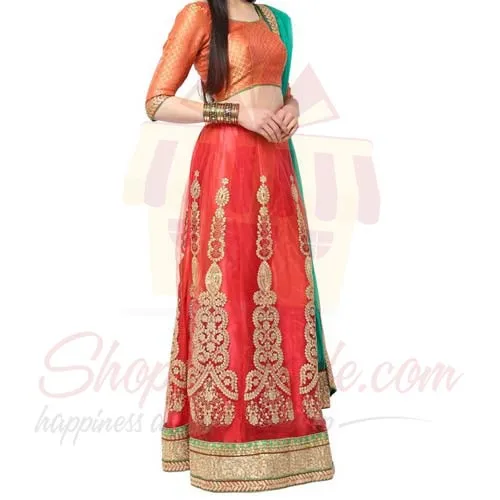 Orange Lehenga