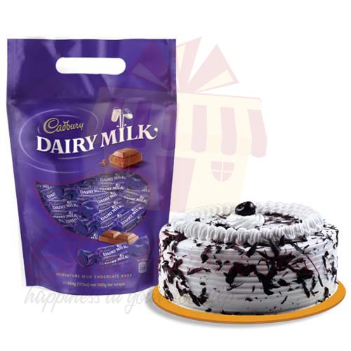 Cake With Cadbury Pouch
