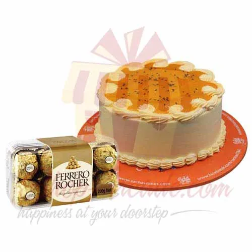 Mango Cake With Ferrero