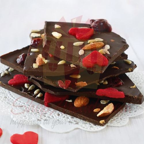 Marzipan Dark Chocolate Bark Lals