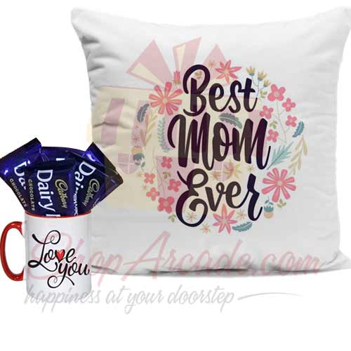 Choc Love Mug With Cushion For Mom