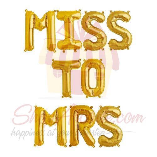 Miss To Mrs Balloon