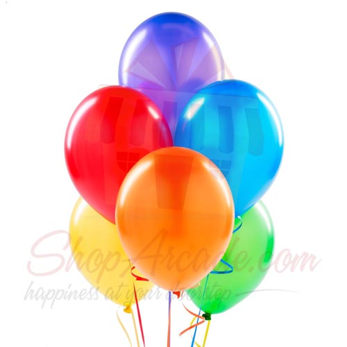 Colourful Balloons 6 Pcs