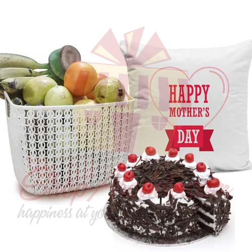 Fruits Cushion Cake For Ammi