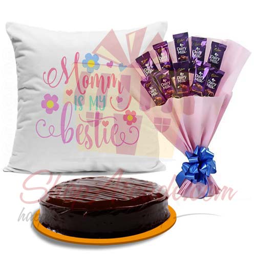 Cushion Cake And Cadbury Bouquet
