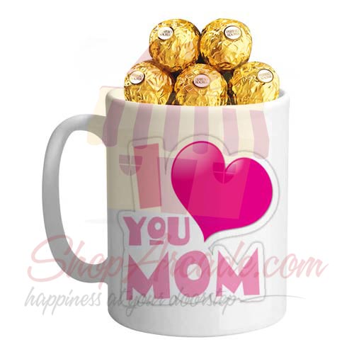 Love You Mom Mug With Chocs