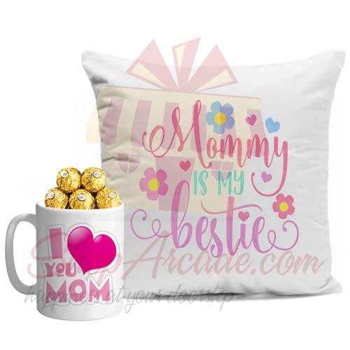 Cushion With Choc Mug For Ammi